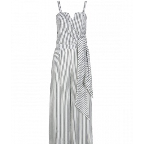 Blue & white striped jumpsuit - Picture 1 of 3